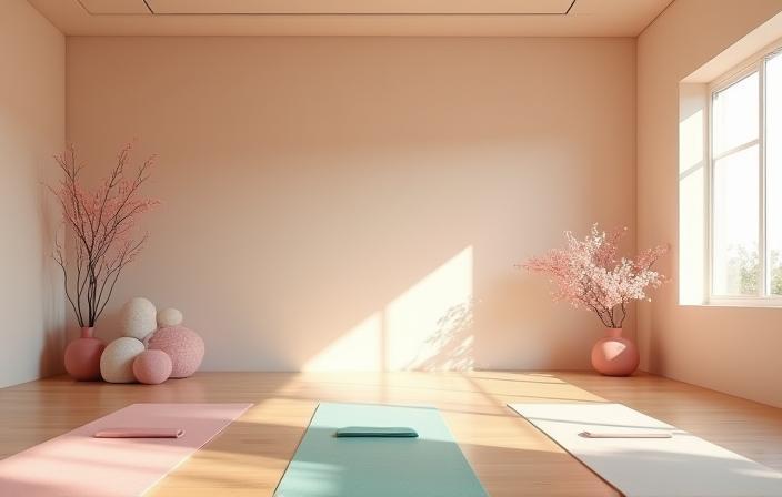 Sakura Yoga Wellness Tokyo studio interior with calming décor