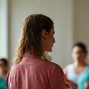 Instructor guiding class