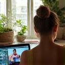 Online yoga session in progress